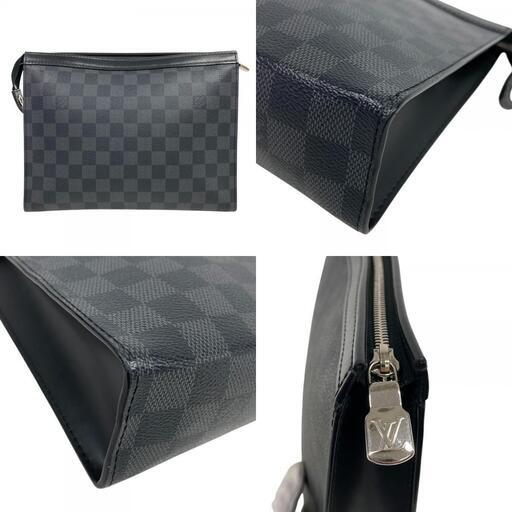 ルイヴィトン LOUIS VUITTON クラッチバッグ ダミエグラフィット ヴォワヤージュMM ポシェット N41696 ブラック