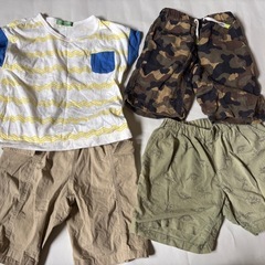 110 男の子　夏物　半袖　子ども服　子供服　半ズボン　ズボTシ...