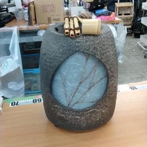 0516-312 信楽焼光と水音の涌き水電動つくばい 陶器つくばい