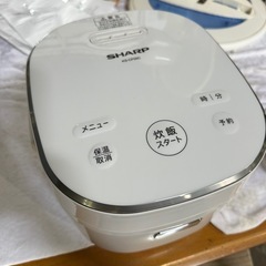 SHARP マイコンジャー炊飯器 KS-CF05C-Wの画像