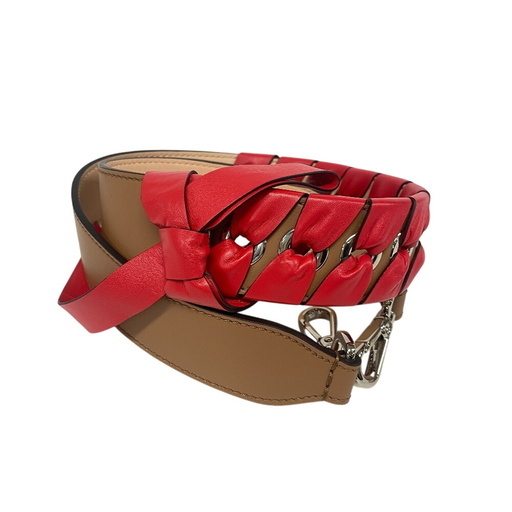 フェンディ FENDI ショルダーストラップ リボン ストラップユー レッド