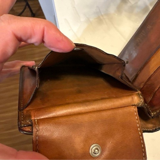 Berluti ベルルッティ カリグラフィー二つ折り財布　バーガンディ　赤茶色 Berluti ベルルッティ カリグラフィー二つ折り財布 バーガンディ