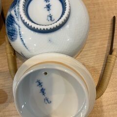 未使用品　有田焼　番茶器揃　急須1個と蓋付き湯吞み5個　箱入の画像