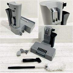 【成約済】★動作品★アイリスオーヤマ/SBD-T1P/充電式スティッククリーナー/グレー/2022年製/ワイヤレス/スタンド付き/掃除機/紙パック式/E1EQ0704の画像