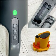【成約済】★動作品★アイリスオーヤマ/SBD-T1P/充電式スティッククリーナー/グレー/2022年製/ワイヤレス/スタンド付き/掃除機/紙パック式/E1EQ0704の画像