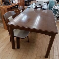★ジモティ割あり★ 上久商店 家具調こたつ ブラウン H65×D84×W134 クリーニング済み TK5261の画像