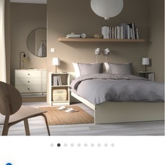 【引き取りに来てくださる方無料】IKEA　GURSKEN ダブル...