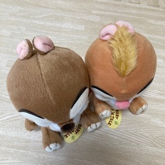 【新品・タグ付き】Disney ★ チップとデール　ぬいぐるみ　セット　レトロ　希少の画像