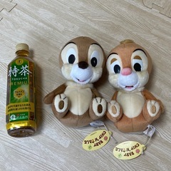 【新品・タグ付き】Disney ★ チップとデール　ぬいぐるみ　セット　レトロ　希少の画像