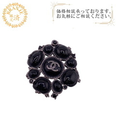 シャネル CHANEL ブローチ ココマーク ラインストーン C...