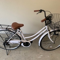 自転車 26サイズ ホワイト　　