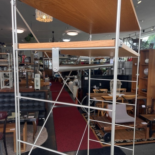 MUJI 無印良品 ステンレスユニットシェルフ ハンガーラック スチールユニットシェルフ ワードローブセット ライトグレー