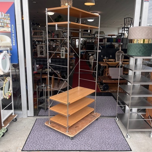 在庫2  無印良品　MUJI  ステンレスユニットシェルフ　ハンガーラック