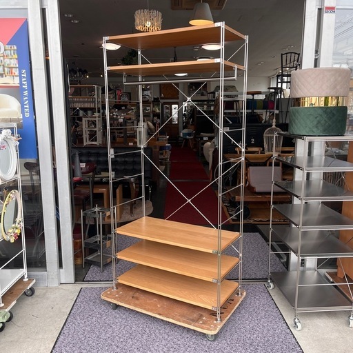 無印良品 ステンレスユニットシェルフ ハンガーラック 引き出し2個 無印良品 ステンレスユニットシェルフ ハンガーラック 引き出し2