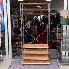 在庫2 無印良品MUJI ステンレスユニットシェルフハンガーラック