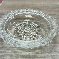 0516-064 レトロガラス皿