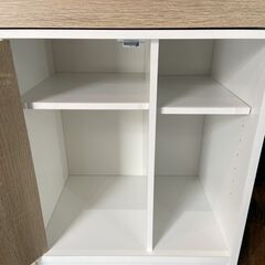超美品 アイリスオーヤマ ウッドサイドチェスト キャスター付き WSC-468 の画像