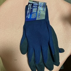 未使用　　発泡ゴム背抜き手袋　L