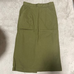 神戸レタス　カーキ　膝下丈タイトスカート