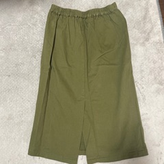 神戸レタス　カーキ　膝下丈タイトスカートの画像