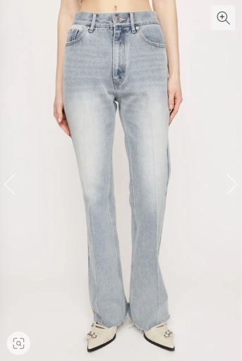 SLY W SEMI FLARE PT-BE フレアデニム 新品