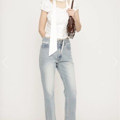 SLY W SEMI FLARE PT-BE フレアデニム 新品の画像