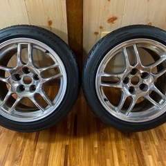 【希少 レア】最終価格R33 GT-R 純正アルミ メッキ 2本セット