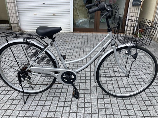 【ダイナモライト新品！6段変速】26インチ自転車　ブラック 26インチ自転車】美品❗️使用少ない❗️6段変速付 LEDダイナモライト