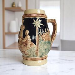 ドイツ製　陶器　ビアマグ　ビールジョッキ　アンティーク