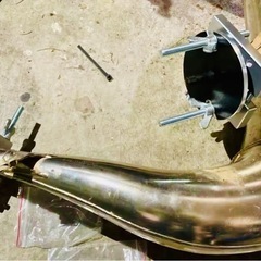 マフラー　チャンバー　凹み修理　　デント　工具