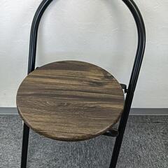 折りたたみパイプ丸椅子の画像