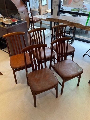 松田家具　ダイニングチェア　椅子　5脚セット