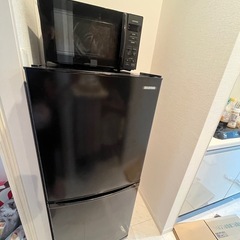 アイリスオオヤマ冷蔵庫と電子レンジセット