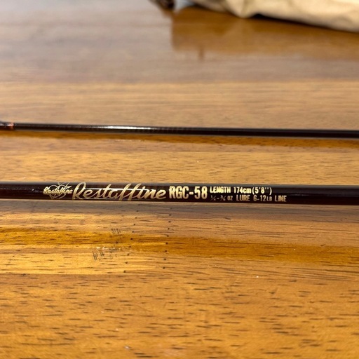 美品 初期 レスターファイン RGC-58 2ピースロッド 174cm 美品 初期 レスターファイン RGC-58 2ピースロッド 174cm