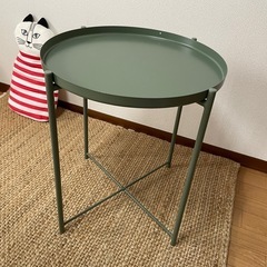 廃盤色　IKEAイケアGLADOMサイドテーブル　くすみグリーン