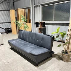 💥激安💥❗️配送無料❗️3人掛けレザーソファベッド