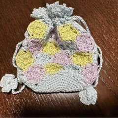 ハンドメイド巾着袋の画像