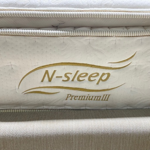 ?激安?❗️配送・設置無料❗️ニトリダブルベッドフレーム　NSLEEP プレミアムマットレスセット 