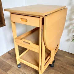 キッチンワゴン 折りたたみ天板