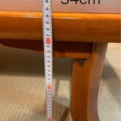 昭和 レトロ 木製　座卓 ローテーブル 折り畳みテーブル 和室テーブル 和風の画像
