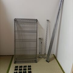 ドウシシャ　ルミナス　スチールラック一式（約）高120㎝ｘ横74㎝ｘ奥39㎝の画像