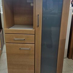 キッチンカウンター　ナチュラル　幅(W)800mm × 奥行(D...