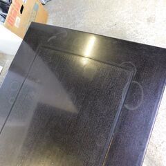 花梨 座卓 ローテーブル 黒の画像