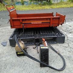運搬車用 リフトダンプ荷台、油圧ポンプ  セット　実働の画像