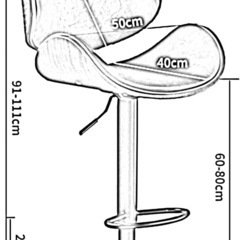 未使用バースツールキッチン朝食カウンターバーチェアの画像