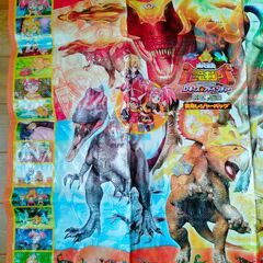 恐竜キング　変身レジャーバッグ／レジャーシト　中古　送料が高いので取りにこれる方限定の画像