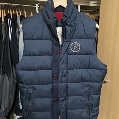 Abercrombie & Fitch ネイビー ダウンベスト M