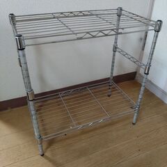 【引取のみ】スチールラック 45×25×47センチ 2段