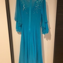 水色の軽やかドレス　ダンス・発表会・演劇にの画像