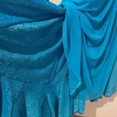 水色の軽やかドレス　ダンス・発表会・演劇にの画像